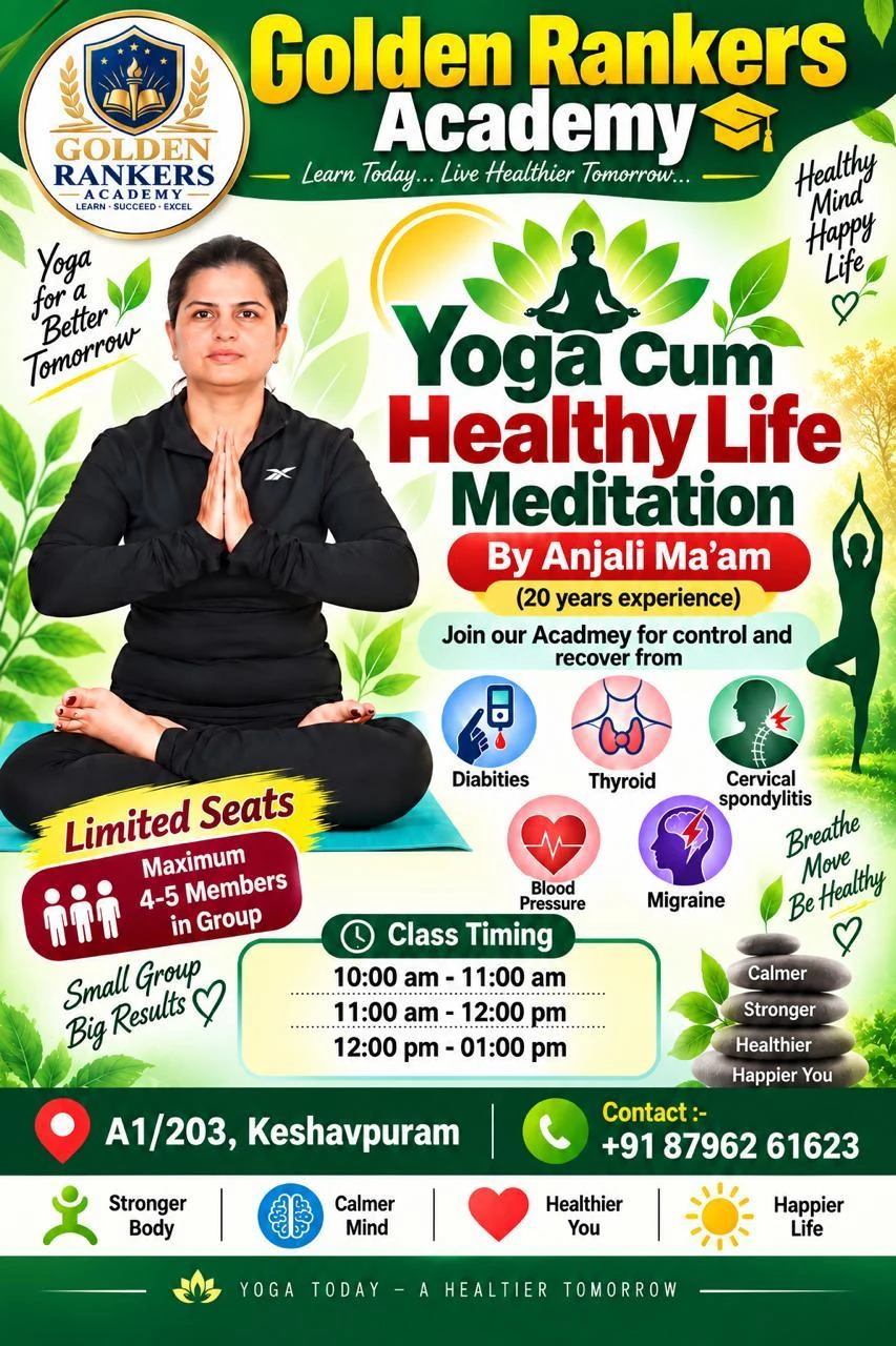 Yoga and meditation program by Anjali Ma’am